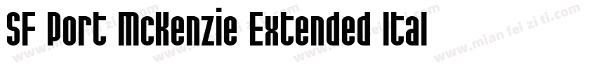 SF Port McKenzie Extended Italic字体转换